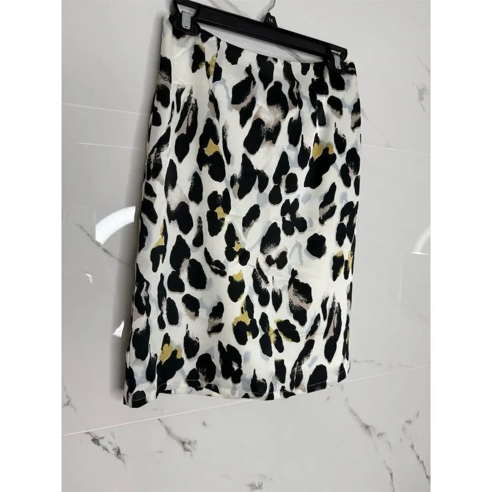 Superdown Women's Leopard Print Midi Skirt Size S Casual Multicolor​ - Picture 3 of 6